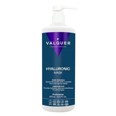 Imagen de Valquer Mascarilla Ácido Hialurónico. Extra de hidratación y vitalidad. Para todo tipo cabellos. Zero% 975 ml