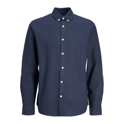Imagen de JJ REBEL Jreboscar Shirt LS Noos Camisa, Azul (Navy Blazer), M Hombres
