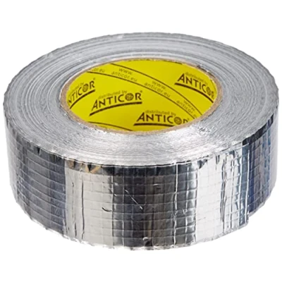Imagen de Cinta adhesiva de aluminio reforzada, 48 mm x 50 m, para sistemas ventilación y aire acondicionado