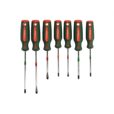 Imagen de HANS 06400 7MG Kit de atornilladores 7 SL 5.5x100, 6.5x100, 6.5x150, PH 1x100, 2x100, 2x150, PZ 1x100 en soporte plástico