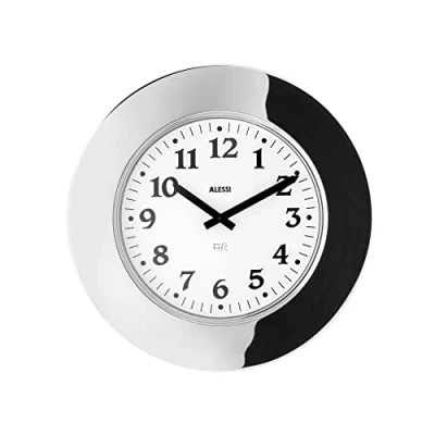 Imagen de Alessi 11 Momento Reloj de pared (acero inoxidable 18/10 brillante, movimiento cuarzo)