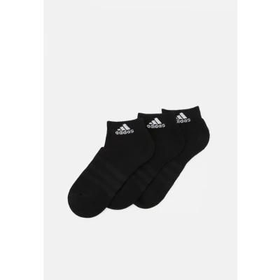 Imagen de adidas Unisex niños Cushioned Sportswear Ankle Socks 3 Pairs, Black / White, 7 8 Years