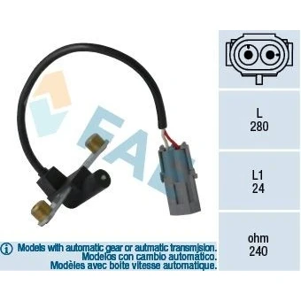 Imagen de EPS 1.953.019 Sensor de Cigueñal Made in Italy OE Equivalent RENAULT: MEGANE 1 Coach, CLIO 1, ESPACE 3