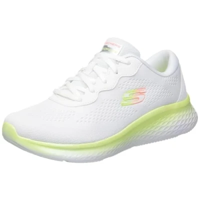 Imagen de Skechers, Skech Lite Pro Stunning Steps Mujer, Malla Blanca con Ribete de Lima, 36.5 EU