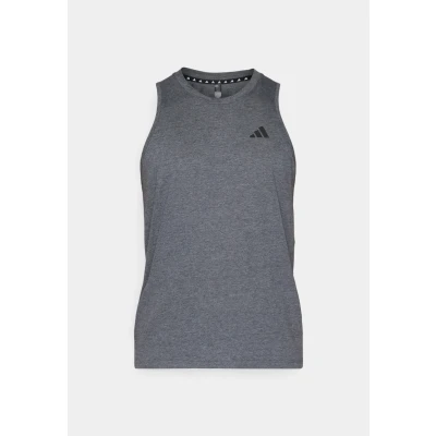 Imagen de adidas Performance Train Essentials Feelready Top, Hombre, Talla: XL, Dark grey heather/white/black