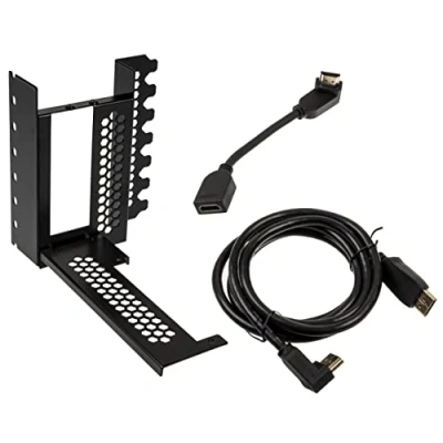 Imagen de CableMod Soporte para Tarjeta gráfica Vertical Cable PCIe x16, 1x DisplayPort, HDMI Negro