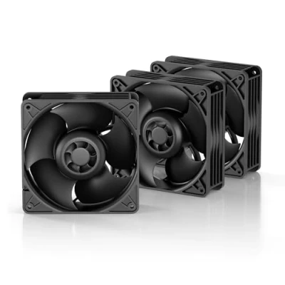 Imagen de ARCTIC S12038 8K (3 Piezas) Ventilador de Servidor 120x120x38 mm, 800 8000 RPM, regulación PWM, Conector 4 Pines, 12 V CC, Especialmente eficiente Negro