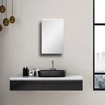 Imagen de Talos Armario con Espejo LED Mirage Color Claro 4200K Cuerpo de Aluminio 40x 60 cm