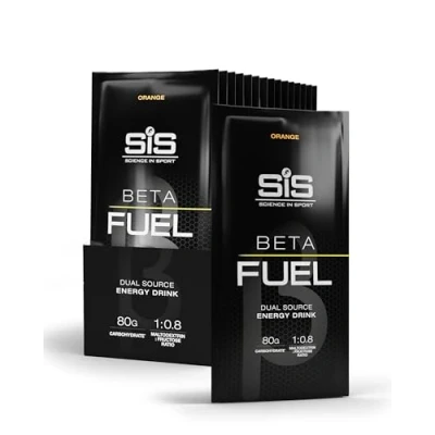 Imagen de Science in Sport Beta Fuel 80 Polvo 15 x 82g Naranja de carbohidratos rico en energía con 80g maltodextrina para un rendimiento óptimo.
