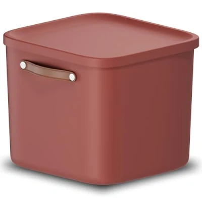 Imagen de Rotho Caja de almacenaje con tapa y asa, 40 L, Antracita
