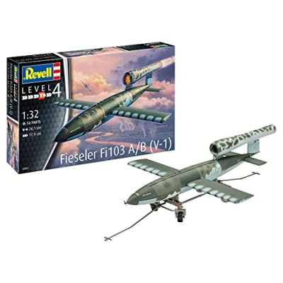 Imagen de Revell B Fieseler Fi103 V 1 Rocket Escala 1:32 Kit de Modelo, Color sin barnizar (03861)