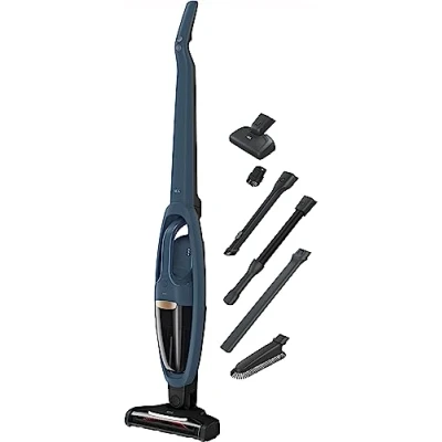 Imagen de AEG QX7 1 I360 Aspiradora Sin Cable, 21,6 V, Autonomía de 50 min, 2 Velocidades, Tecnología Cyclonic, Filtración 5 Pasos, Depósito 0,3 L, Escoba y Mano, Azul