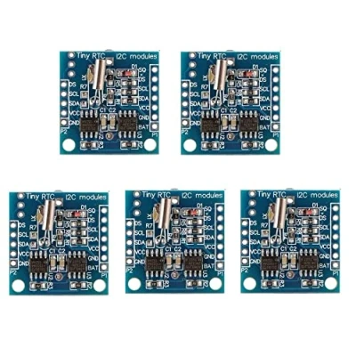 Imagen de Fasizi 5 módulos de reloj en tiempo real RTC I2C DS1307 AT24C32 para Arduino AVR PIC 51 ARM