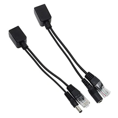 Imagen de XLKJ 1 Pares Kit de Inyector y Divisor PoE, Cable PoE Ethernet Pasivo Adaptador 5 V 12 24 48