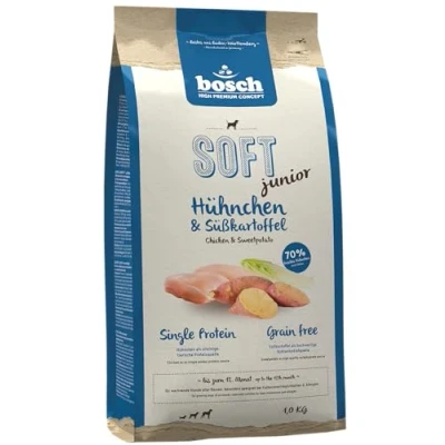 Imagen de bosch HPC SOFT Junior Pollo y Batata Alimento semi húmedo para perros en crecimiento de todas las razas Monoproteico Sin cereales 1 x 2,5 kg