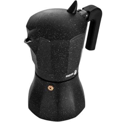 Imagen de Fagor Tiramisú Cafetera Italiana Aluminio, Express, 12 Tazas Café, Apta para Cocinas, Vitrocerámica, Gas, Eléctrica, Junta de Silicona Gran Durabilidad