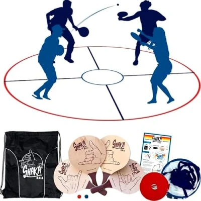 Imagen de Shaka Ball Juego de Palas multijugador para niños y Adultos, Juegos al Aire Libre, cesped, Playa