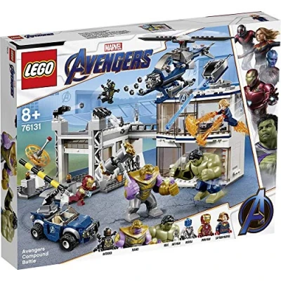 Imagen de LEGO Super Heroes Batalla en el Complejo de los Vengadores, Juguete Construcción Avengers, Incluye Helicóptero y Todoterreno (76131)