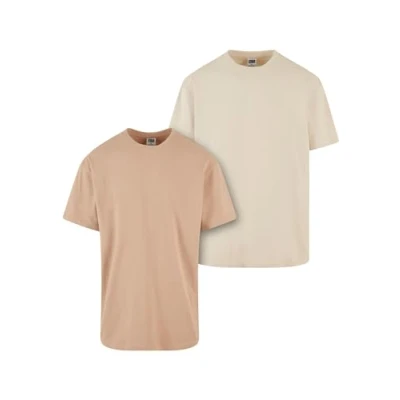Imagen de Urban Classics Heavy 2PACK Camiseta básica, Hombre, Talla: Medium, Unionbeige sand
