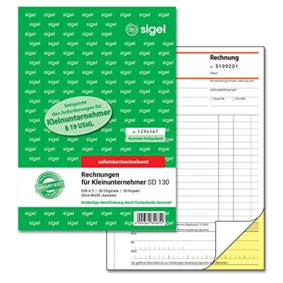Imagen de Sigel sd130 Facturas para pequeño Empresario, selbstdurchschreibend 1 unidad