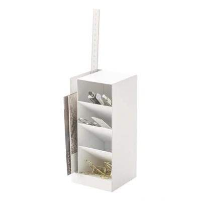 Imagen de YAMAZAKI 3319 TOWER Portalápices, blanco, Acero, minimalista, 9 x 20 cm