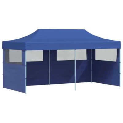 Imagen de vidaXL Carpa azúl para Fiestas Plegable, 3 x 6 m