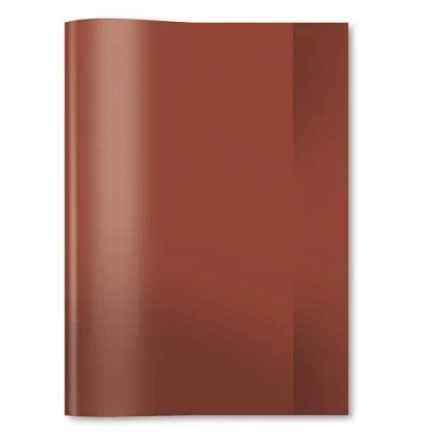 Imagen de HERMA 7488 Fundas para cuadernos A4, 25 unidades, de polipropileno resistente y lavable, color marrón transparente