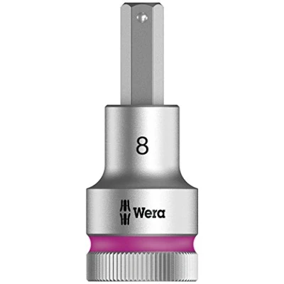 Imagen de WERA 05003824001 8740 C HF Hex Plus 8,0 x 60 mm Vaso de punta Zyklop con función retención 1/2&quot;
