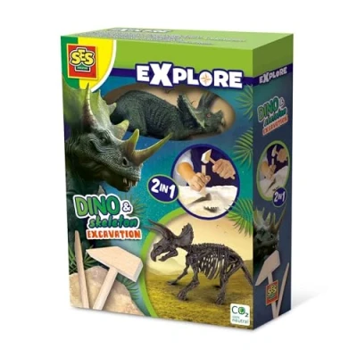 Imagen de SES Creative Dino y Esqueleto desenterrando 2 en 1 (25093)