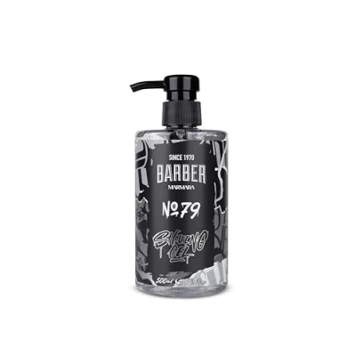 Imagen de BARBER MARMARA Gel de afeitado para hombre No.79 transparente hombre, 500 ml, un preciso los contornos la barba, deslizamiento óptimo, enfría piel