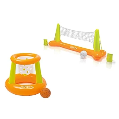 Imagen de Intex Fun Goals Game Juego de waterpolo hinchable (voleibol + baloncesto)