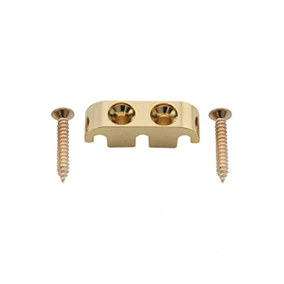 Imagen de Musiclily Pro 25mm Latón Guia Cuerda Bajo String Guide Retainer para Eléctrico 5 Cuerdas, Dorado