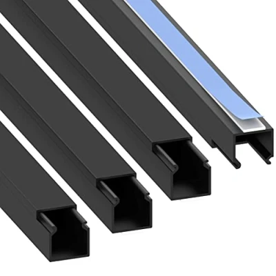 Imagen de Cablecoach L1515SW4 Canaleta para Cables (autoadhesiva) de PVC, Longitud 4 m, Negro