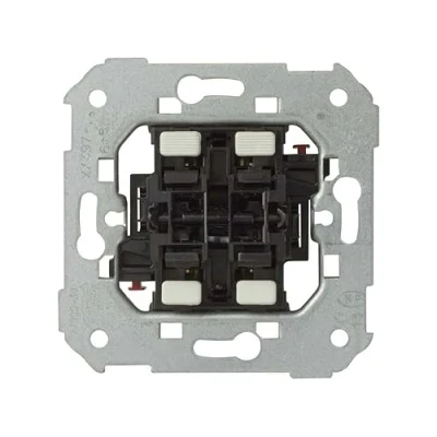 Imagen de Simon Mecanismo Conmutador e Interruptor Doble, Serie 75, Compatible con Tapas de las Series 31, 82 y 88, Apto para Interiores (IP20), Fácil Instalar, 10AX 250V