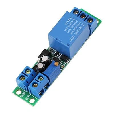 Imagen de Módulo de Relé DC 12V Temporizador Rele Retardo Señal Ajustable 0 25 Segundos Interruptor Apagado del Disparador para Arduino Eléctrico Automotriz