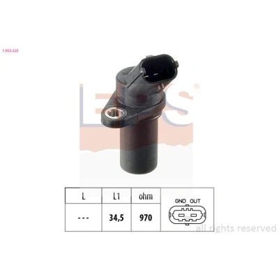 Imagen de EPS 1.953.235 Sensor de Cigueñal Made in Italy OE Equivalent OPEL: Astra G CC, H Hatchback, Berlina, CHRYSLER: VOYAGER 4