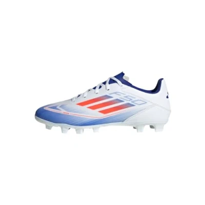 Imagen de adidas Performance F50 CLUB FXG Botas de fútbol con tacos, Hombre, Talla: 46 2/3, Footwear white/solar red/lucid blue Zapatos