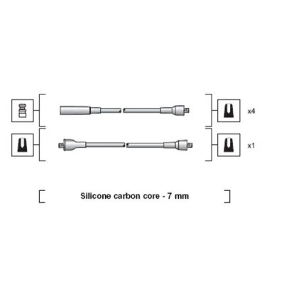Imagen de MAGNETI MARELLI 941318111018 Juego de Cables Encendido RENAULT: 4 Familiar, Furgón