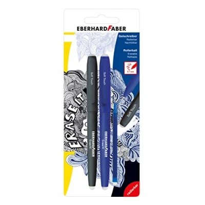 Imagen de Eberhard Faber 582103 Rotulador de gel borrable, Erase It, 2 rodillos incl. recambio