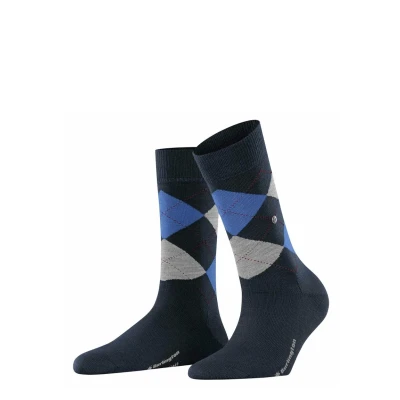 Imagen de Burlington Marylebone Rautenmuster Onesize Calcetines, Mujer, Talla: 36 41, Blau