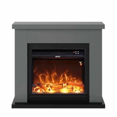 Imagen de Chimenea con quemador de 1500w efecto llama real