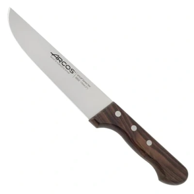 Imagen de Arcos Serie Atlantico Cuchillo Carnicero Hoja de Acero Inoxidable 170 mm Mango madera Palisandro color marrón