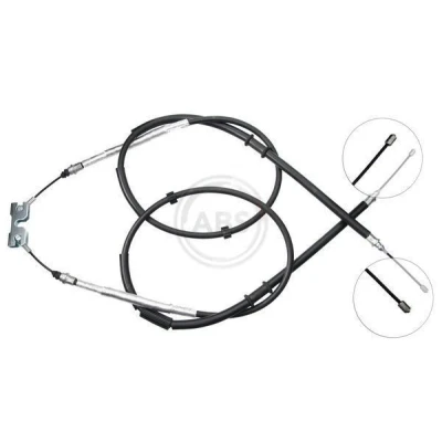 Imagen de A.B.S. K10015 Cable de Freno Mano 1477, 1462 Tambor para dirección izquierda/derecha OPEL: Corsa D Hatchback