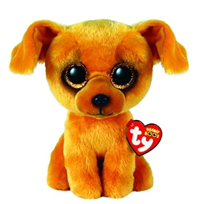 Imagen de Ty 2009294 Beanie Boo Perro Marrón Claro Zuzu 15 CM