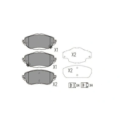 Imagen de KAVO PARTS KBP 9123 Juego de pastillas freno con avisador acústico desgaste TOYOTA: Auris Hatchback, Familiar