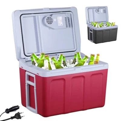 Imagen de Arebos Nevera Termoeléctrica Portátil 12V y Congelador de Coche 40L Camping con Modo Eco 12/230 V para el Toma Corriente