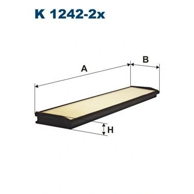 Imagen de FILTRON K 1242 2x Filtro de habitáculo partículas 374 84 24 MERCEDES BENZ: W124 Berlina, Clase E T modell