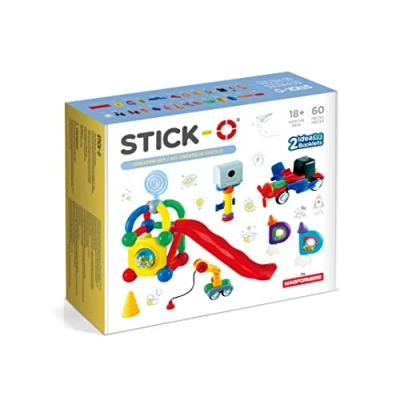 Imagen de Stick O Bloques de construcción magnéticos para Niños a Partir 1 año Juguetes educativos Juego con imán Niñas Montessori 60 Piezas