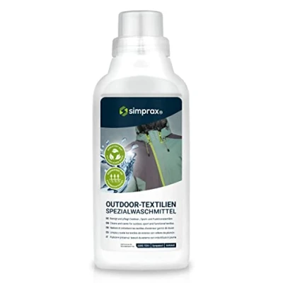 Imagen de simprax® Detergente para membranas Ropa Funcional Gore Tex, Sympatex, Softshell Encerado sin residuos 500ml