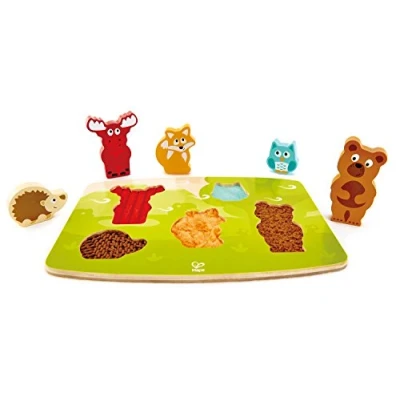 Imagen de Hape International Puzle Animales Del Bosque Y Texturas, Multicolor (E1621) , color/modelo surtido